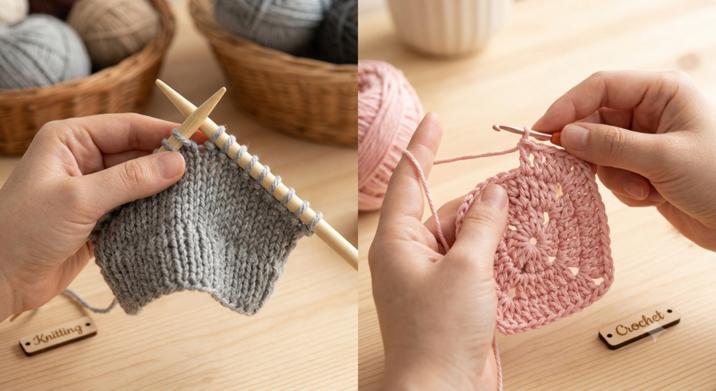 “Is Knitting Easy or Is Crochet Easy?”, each suitable for your YarnArtisty website.