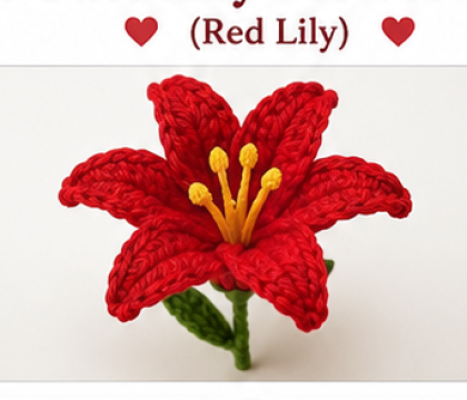 crochet lily flower